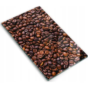 Kuchyňské prkénko Kuchyňská skleněná deska eko premium ideální 30x52 cm Káva zrnková