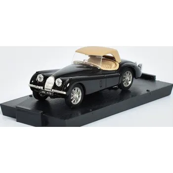 autíčko Jaguar XK 120 3.5 Spider Closed 1948 - 1:43 černá - Brumm JAGUAR XK 120 3.5 SPIDER CHIUSA 1948 CLOSED - kovový model auta