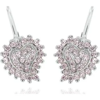 Náušnice Zlatnictví U Kostela Dámské náušnice růžová srdíčka 942rz 1041853504