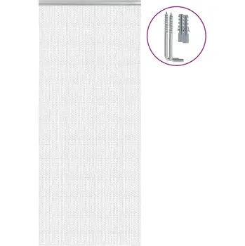 Síť proti hmyzu Řetízkový dveřní závěs proti hmyzu 90 x 212 cm hliník Stříbrná4010012