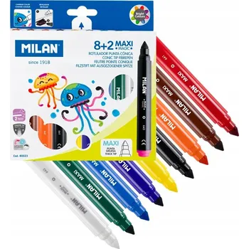 Kouzelné FIXY pro děti 8+2 MILAN THICK dekorativní FIXY