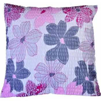 Povlak na dekorativní polštářek Bellatex povlak krep K80/246 květ růžová 40x40 cm