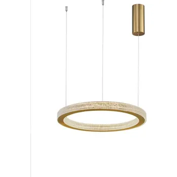 NOVA LUCE závěsné svítidlo FIORE antický zlatý mosazný hliník a akryl LED 40W 230V 3000K IP20 stmívatelné 9285410