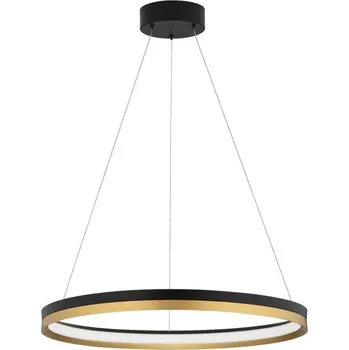 NOVA LUCE závěsné svítidlo MR JOHN černá a mosaz zlatá LED 43.2W 3000K stmívatelné 9695238