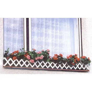 Zahrádka okenní BÍLÁ 70-80cm, plast