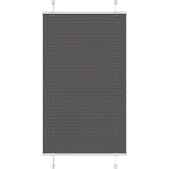 Žaluzie Plisovaná roleta černá 70x150 cm Šířka látky 69,4 cm Polyester Černý4015137