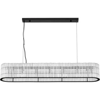 NOVA LUCE závěsné svítidlo BAROK závěsné svítidlo matná černá a čiré sklo 7xG9 9006057