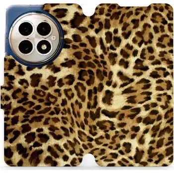 Pouzdro na mobilní telefon Flipové pouzdro Mobiwear - OnePlus 13 - VA33P Leopardí vzor (Knížkové flip pouzdro, obal, kryt na mobil OnePlus 13 - VA33P Leopardí vzor, materiál Umělá kůže + TPU - ochrana 360°, stojánek, silikonová vanička, magnetické zavírání)