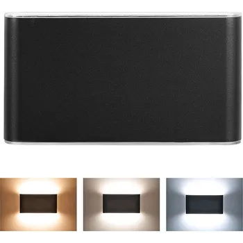 Venkovní osvětlení Solight LED venkovní nástěnné osvětlení Modena, 12W, 800lm, 3CCT, černá