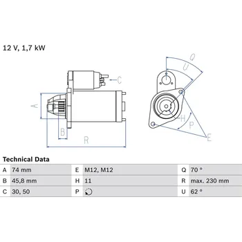 Startér Startér BOSCH 0 986 025 130
