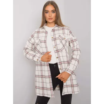 Dámská tunika Béžovo-růžová kostkovaná košile TO-