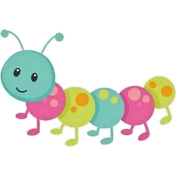 Malování podle čísel plátno 18x24cm, Housenka