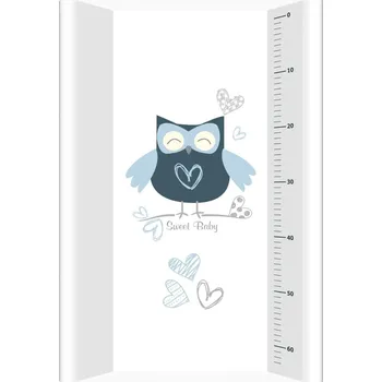 Přebalovací podložka Přebalovací podložka s pevnou deskou BÍLÁ na postýlku SOVA ŠEDÁ KOLEKCE 2024 HIT