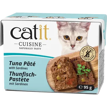 Krmivo pro kočku 24x95g Catit Cuisine Paštika z tuňáka se sardinkami vlhké krmivo pro kočky