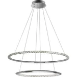 NOVA LUCE závěsné svítidlo NETUNO chromovaný hliník a křišťál nastavitelné LED 50W 230V 3000K IP20 stmívatelné 9312838