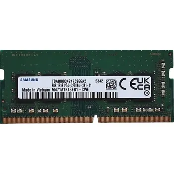 Operační paměť Paměť RAM Samsung 8GB DDR4 3200MHz PC4-3200AA SODIMM M471A1K43EB1-CWE