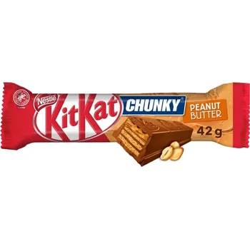 Čokoláda KitKat Chunky Peanut Butter čokoládová tyčinka s oplatkou a arašídovým máslem