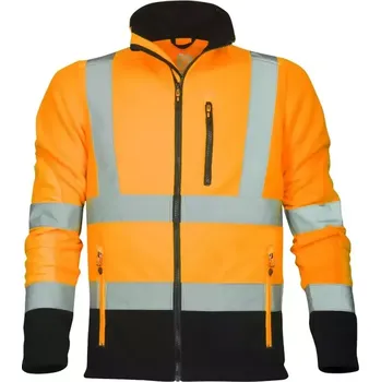 Pánská mikina ARDON SIGNAL H5911 Mikina FLEECE HiVis oranž/černá - v. XXXL