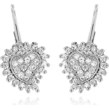 Šperk Zlatnictví U Kostela Dámské náušnice bílá srdíčka 942bz 1041853548