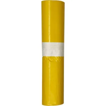 Pytle na odpadky Pytel LDPE 1000x1200 mm, 80my, 240l, žlutý, 5ks v roli