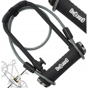 Zámek na kolo OnGuard 8005X Zámek na kolo U-lock s lankem Blokace kola