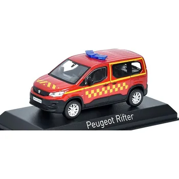 autíčko Peugeot Rifter 2019 Hasiči 1:43 červená - NOREV Peugeot Rifter 2019 Pompiers - kovový model auta