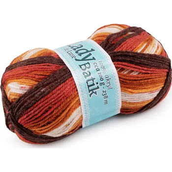 Příze Pletací příze Lady Batik de Luxe 100 g