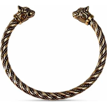 Náramek Drakkaria - splétárna CAITLIN, keltská kočka, náramek, bronz