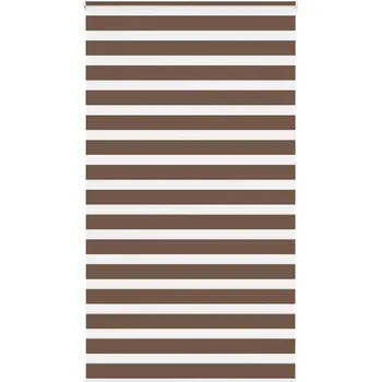 Žaluzie Zebra roleta hnědá 135x230 cm šířka látky 130,9 cm polyester Hnědá4014398