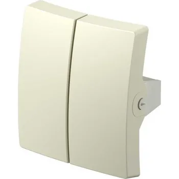 vypínač Tlačítko sériové, béžová, EKONOMIK, TE11IW-U - doprodej