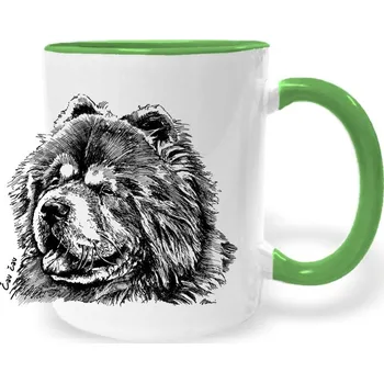 Hrnek - Čau čau Barva: Zelená