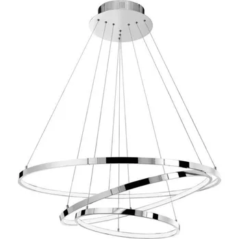 NOVA LUCE závěsné svítidlo ARIA stmívatelné chromovaný hliník a akryl nastavitelné LED 145W 230V 3000K IP20 17222004 D