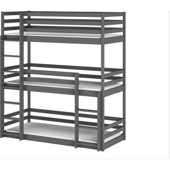 Postel Legno Dětská patrová postel Teddy grafit Rozměr (cm): 90x200