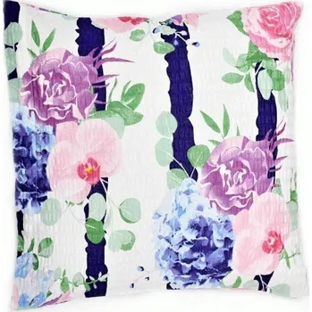 Povlak na dekorativní polštářek Bellatex povlak krep K80/753 květ růže 40x40 cm