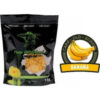 Návnadová surovina Carp Old School – Kukuřice 1 kg Banán