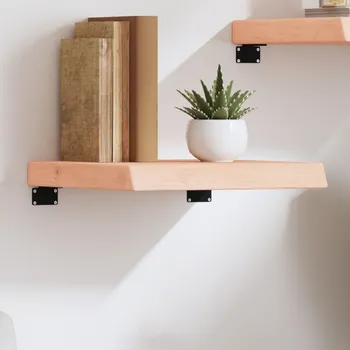 police Nástěnná police 40x40x(2-6) cm neošetřené masivní dubové dřevo Hnědá363511