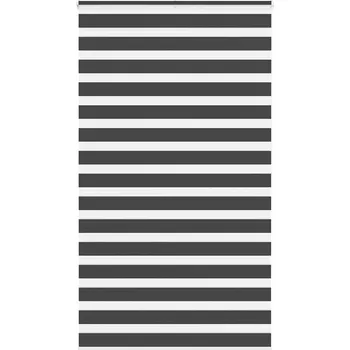 Žaluzie Zebra roleta černá 125x200 cm šířka látky 120,9 cm polyester Černý4014266