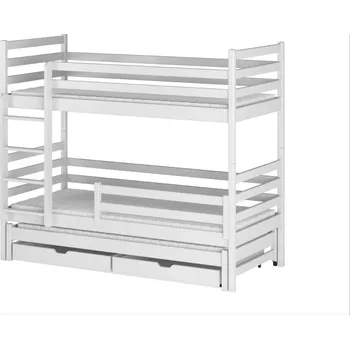 Postel Legno Dětská patrová postel Lukáš bílá Rozměr (cm): 80x160