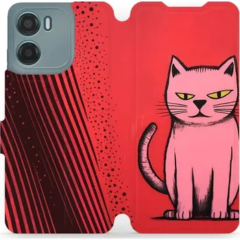 Pouzdro na mobilní telefon Flipové pouzdro Mobiwear - Motorola Moto G05 - VP54S Kocourek (Knížkové flip pouzdro, obal, kryt na mobil Motorola Moto G05 - VP54S Kocourek, materiál Umělá kůže + TPU - ochrana 360°, stojánek, silikonová vanička, magnetické zavírání)