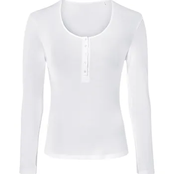 Dámské tričko esmara® Dámské triko s dlouhými rukávy (bílá, L(44/46))