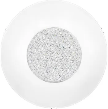 NOVA LUCE stropní svítidlo ERA bílé sklo a křišťál chromovaný kov E27 2x12W 6311802