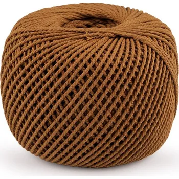 Příze Bavlněná příze macrame Ø2 mm - 14 hnědá světlá