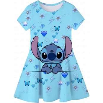 Dívčí šaty Dívčí šaty Lilo & Stitch Barva: světle modré (CDDAZ80189), Velikost: 150/11-12T