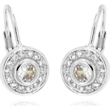 Náušnice Zlatnictví U Kostela Dámské náušnice bílá kolečka 4234b 1041802096