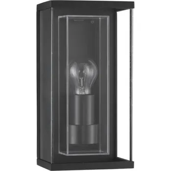 Venkovní osvětlení NOVA LUCE venkovní nástěnné svítidlo REGINA antracitový hliník a čiré sklo E27 1x12W 220-240V bez žárovky IP65 9492710
