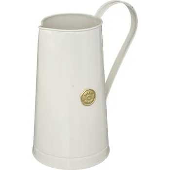 Váza Atmosphera Kovová váza, bílá, 25 cm