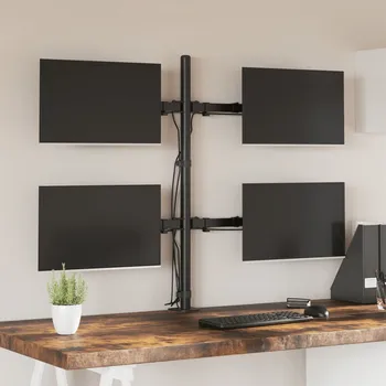 Držák monitoru Držák na monitor černý ocel VESA 75/100 mm Černý358004