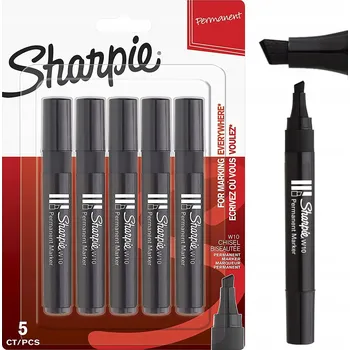 Permanentní popisovač černý Sharpie voděodolný černá popisovač trvalý 5 ks