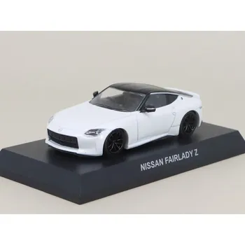 autíčko Nissan Fairlady Z Coupe 2023 1:64 bílá - Kyosho časopis s modelem Nissan Fairlady Z Coupe - kovový model auta