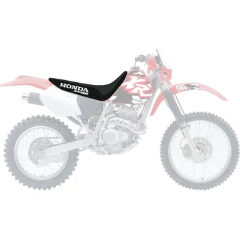 Moto sedlo BLACKBIRD Výprodej HONDA XR 250/400 '96-'04 POTAH SEDADLA (17) LOGO HONDA, ČERNÁ/BÍLÁ BARVA